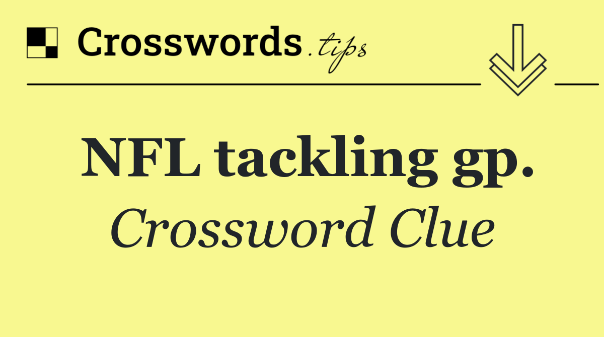 NFL tackling gp.