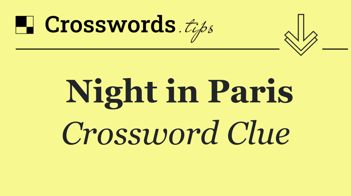 Night in Paris