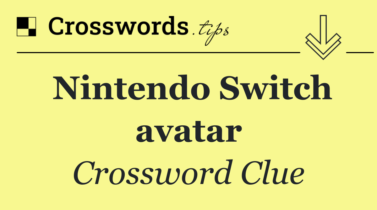Nintendo Switch avatar