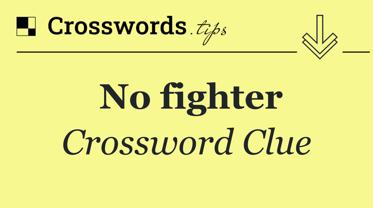 No fighter