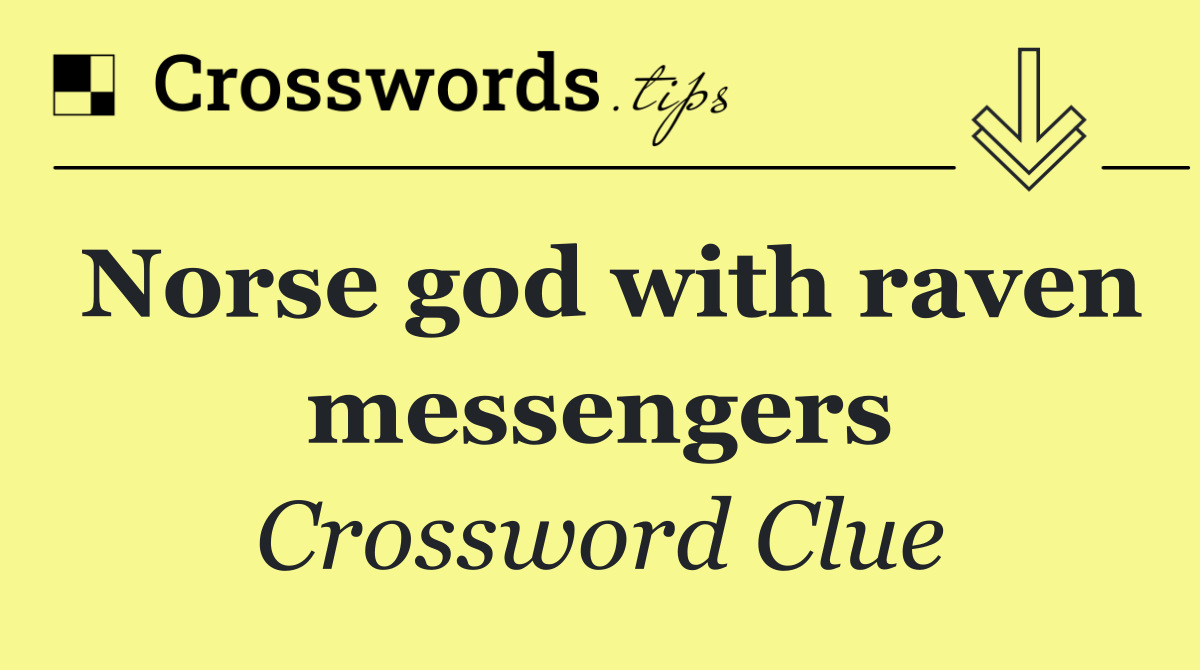 Norse god with raven messengers