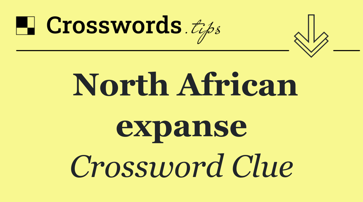 North African expanse