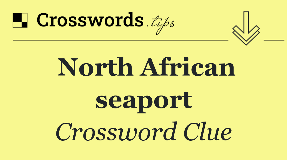 North African seaport