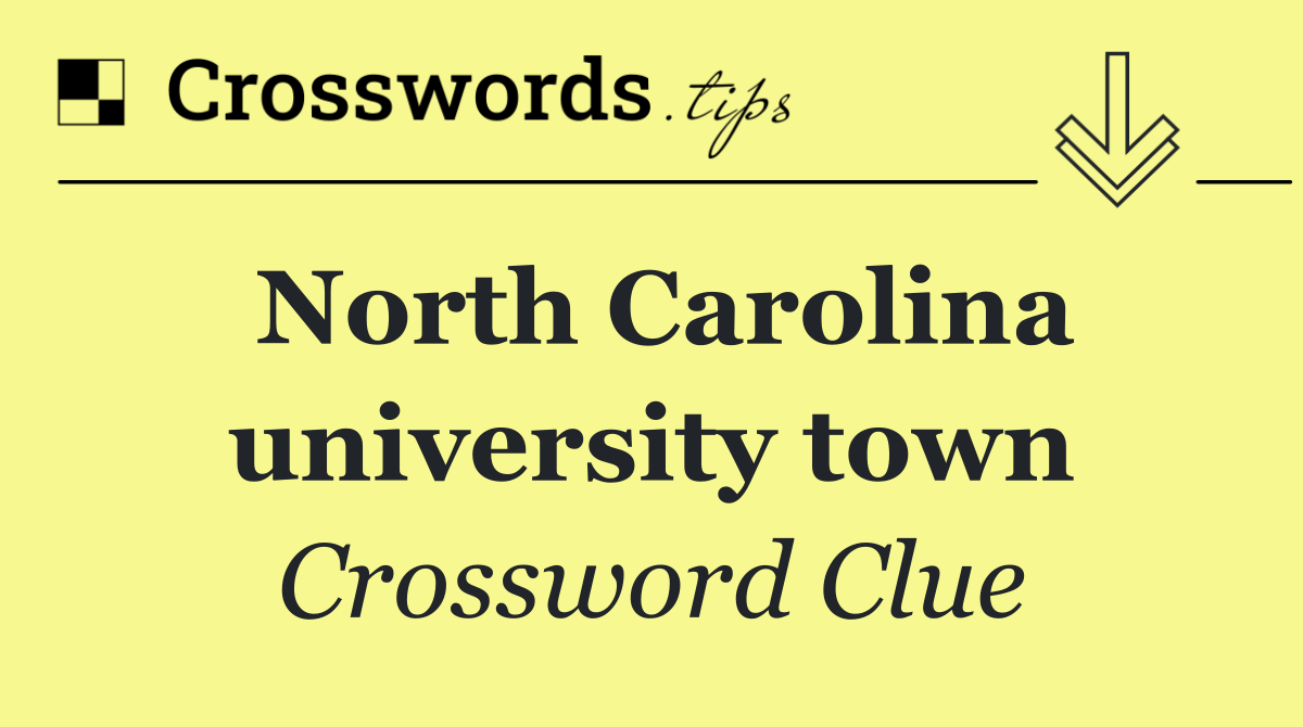 North Carolina university town