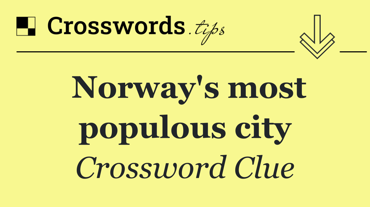 Norway's most populous city