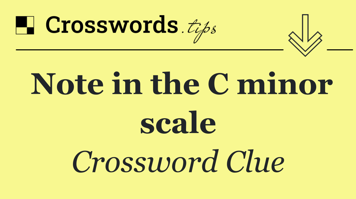 Note in the C minor scale