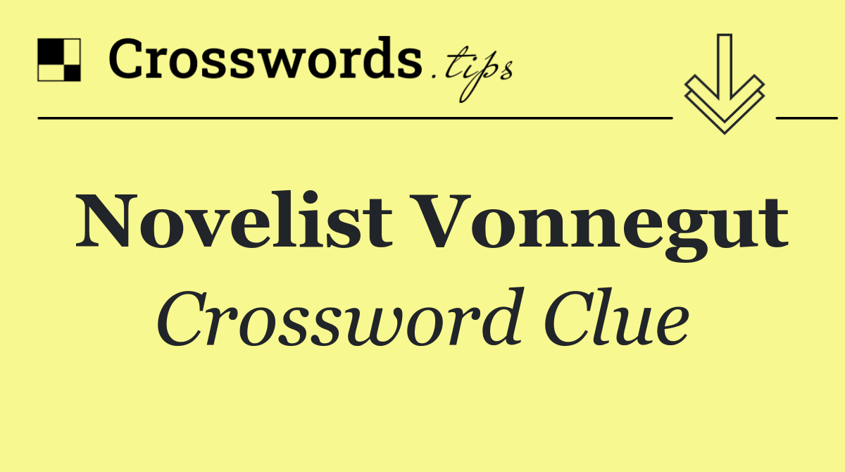 Novelist Vonnegut