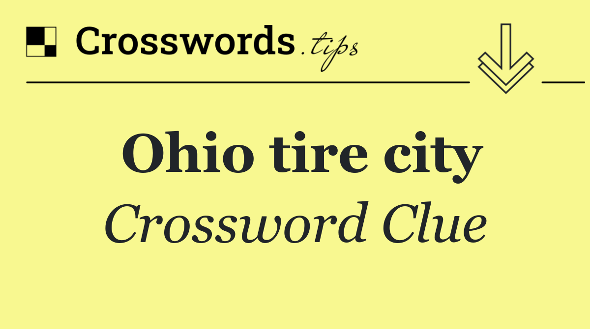 Ohio tire city
