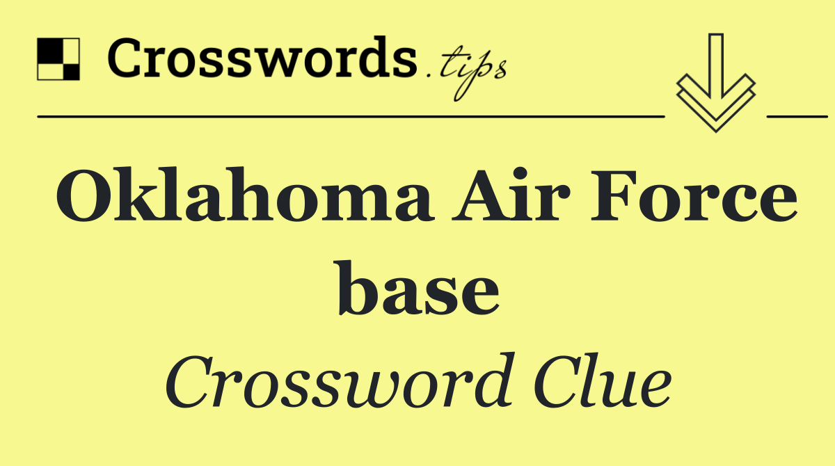 Oklahoma Air Force base