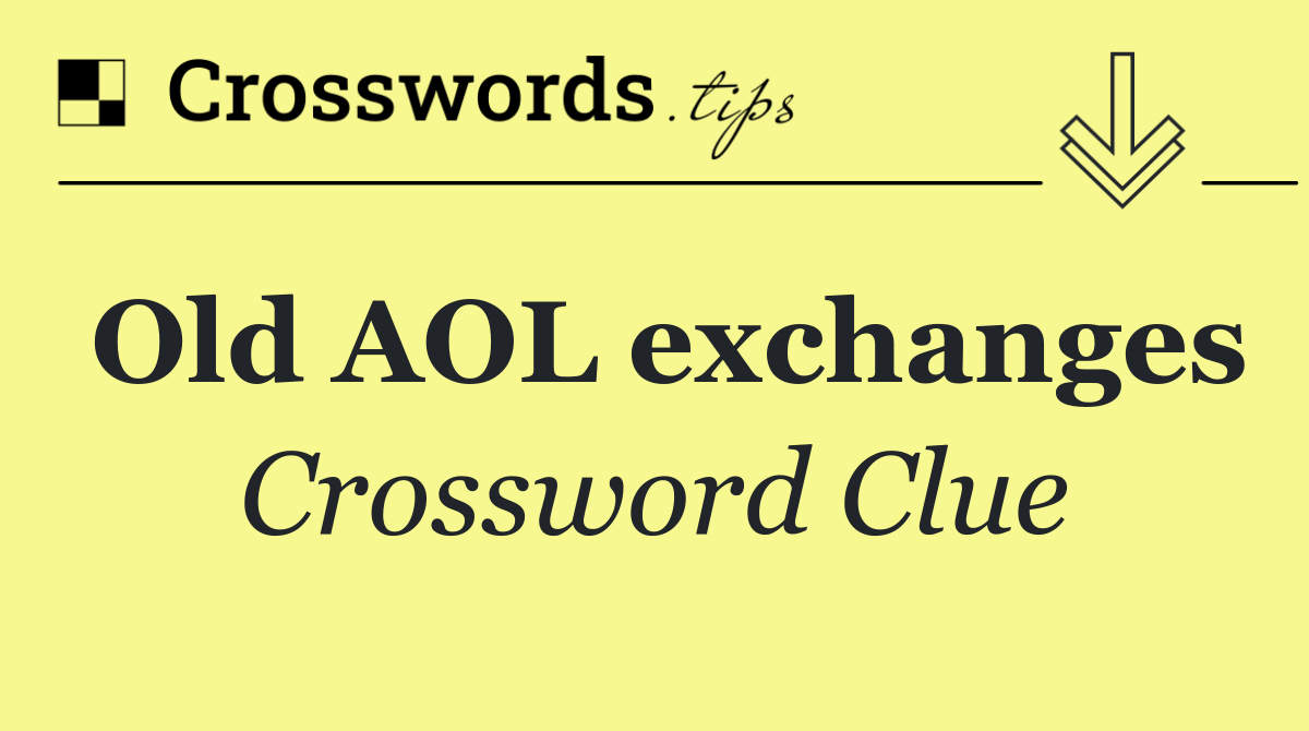 Old AOL exchanges