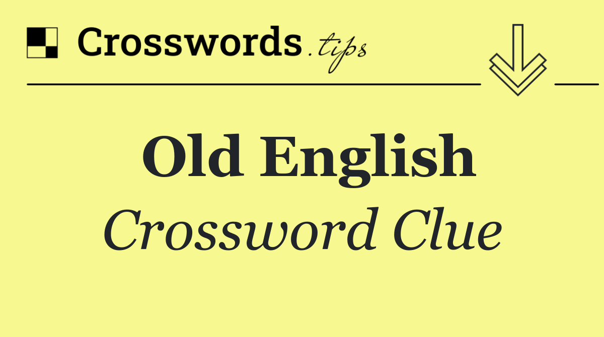Old English