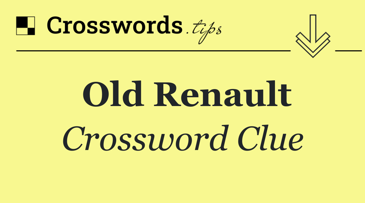 Old Renault