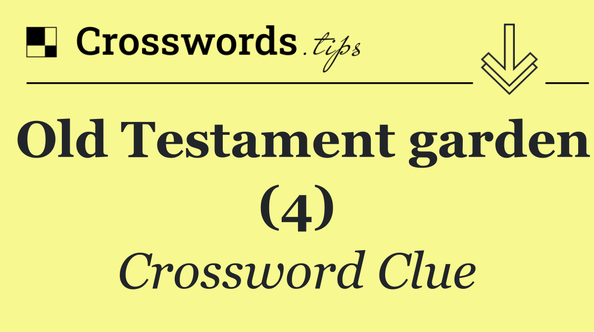 Old Testament garden (4)