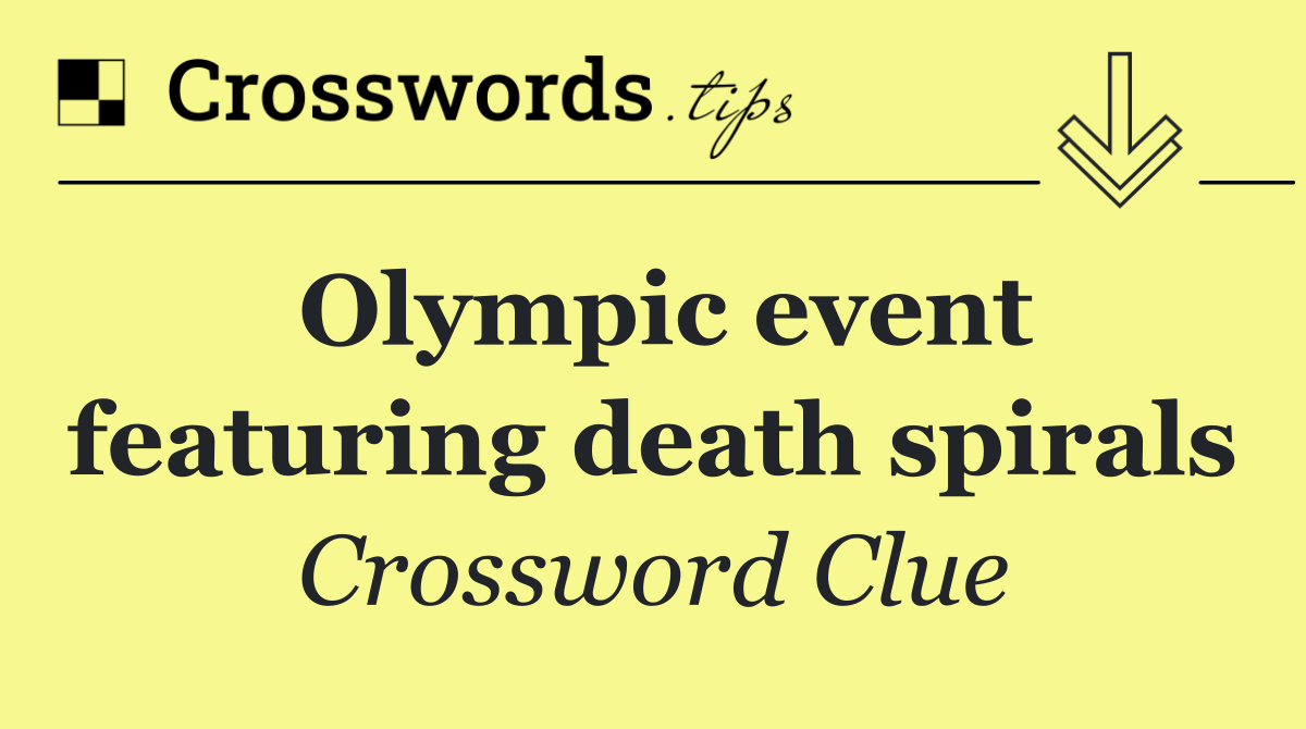 Olympic event featuring death spirals