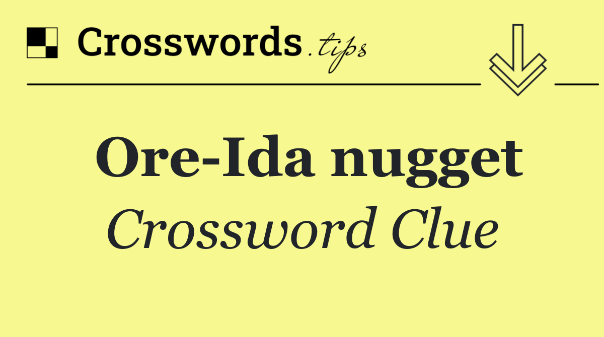 Ore Ida nugget