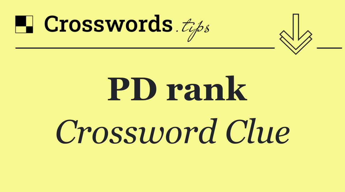 PD rank