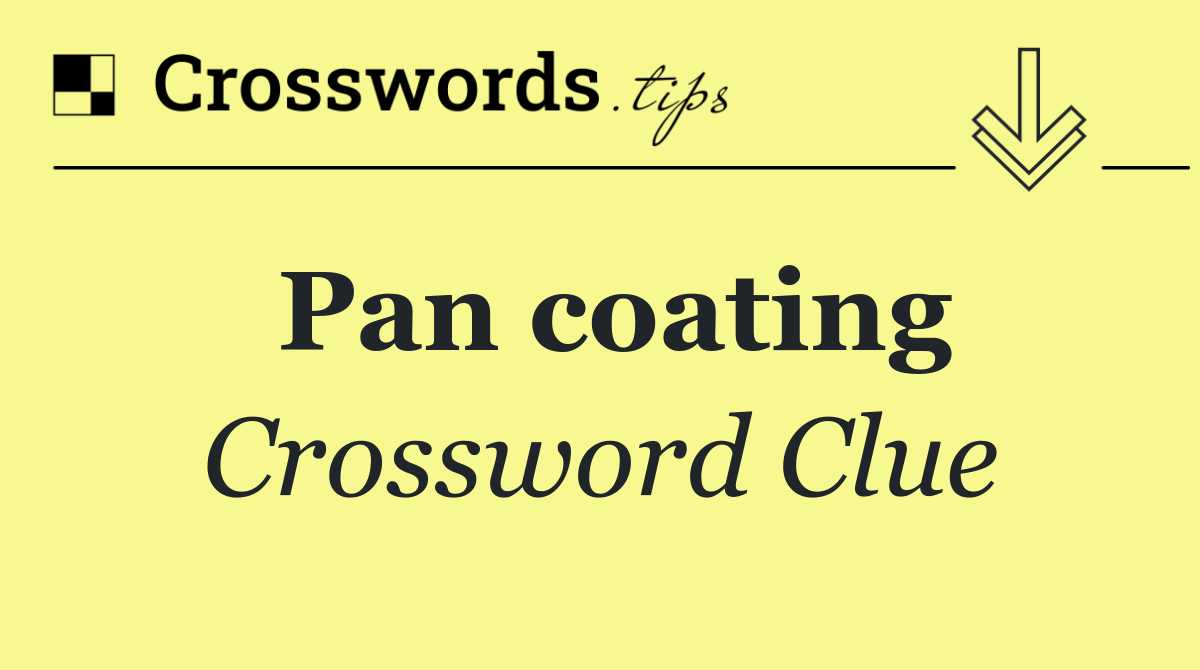 Pan coating