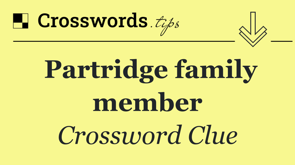 Partridge family member