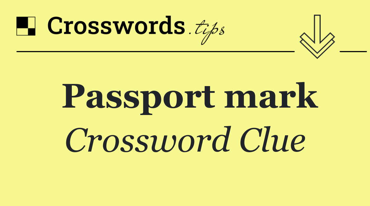 Passport mark