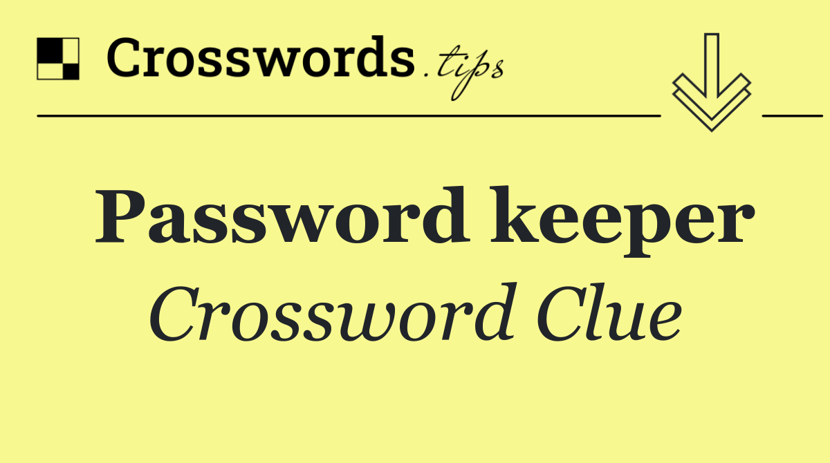 Password keeper