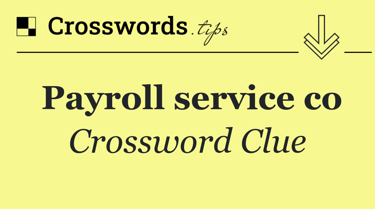 Payroll service co