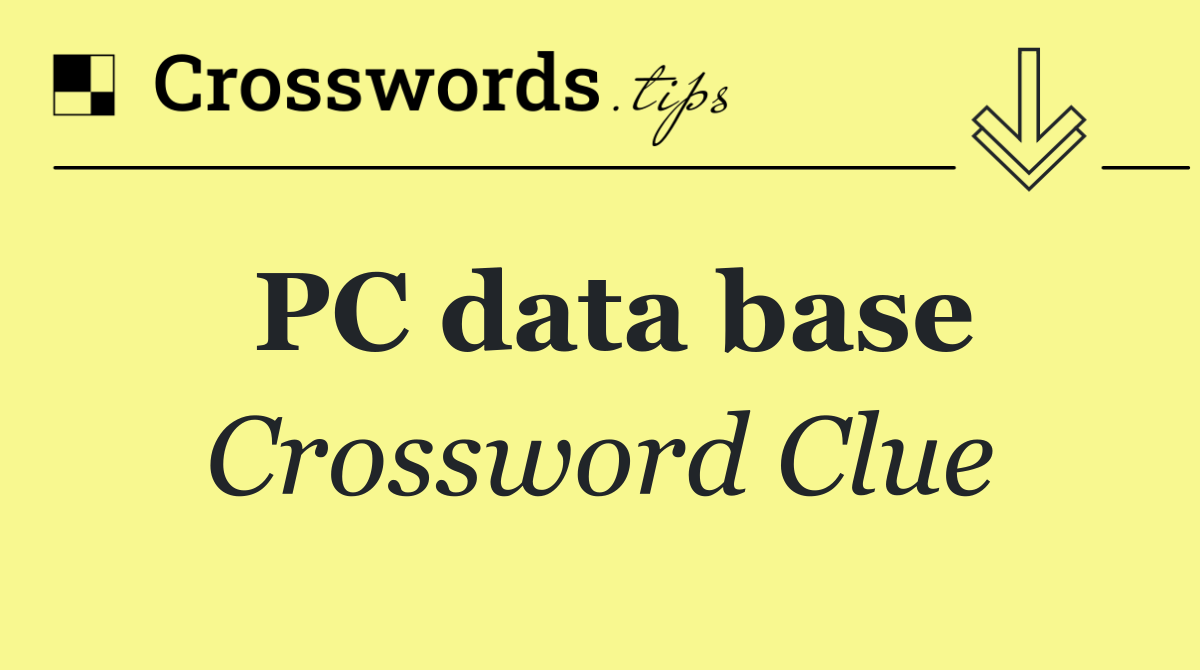 PC data base
