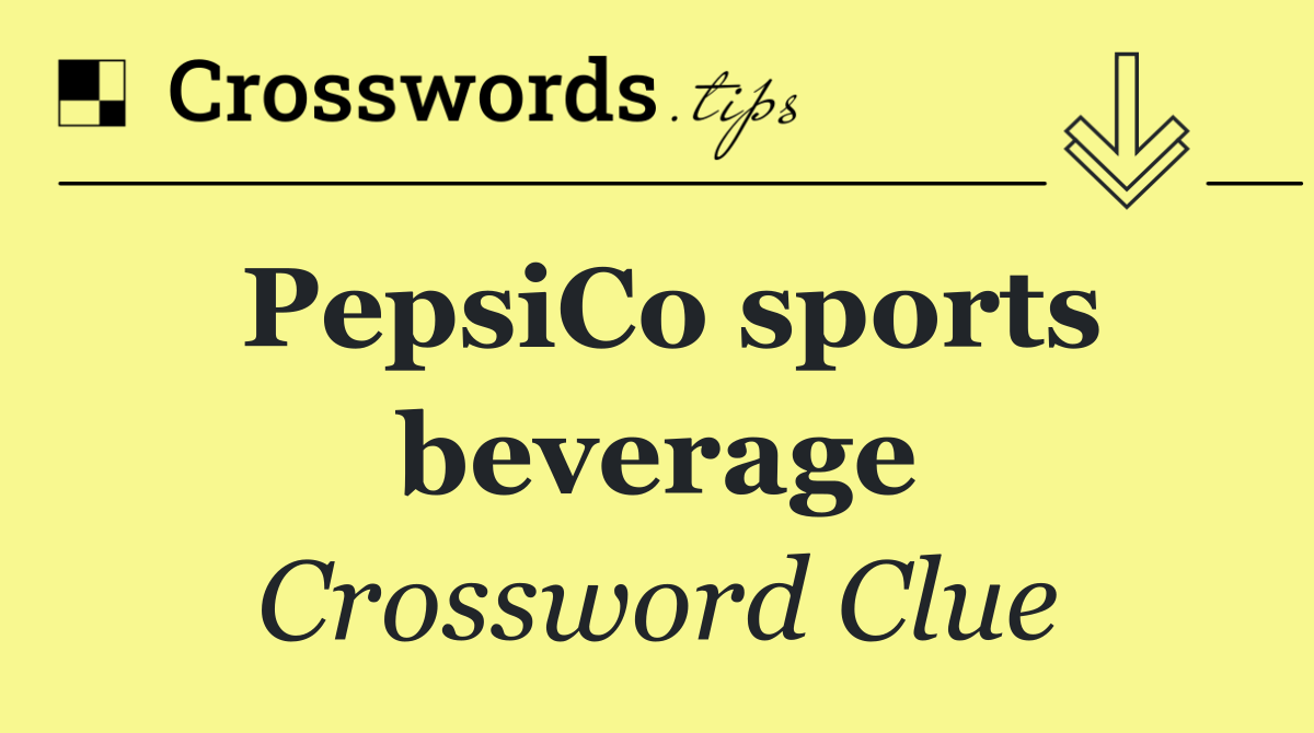 PepsiCo sports beverage