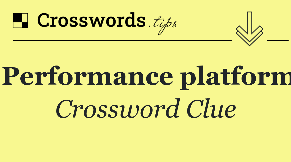 Performance platform