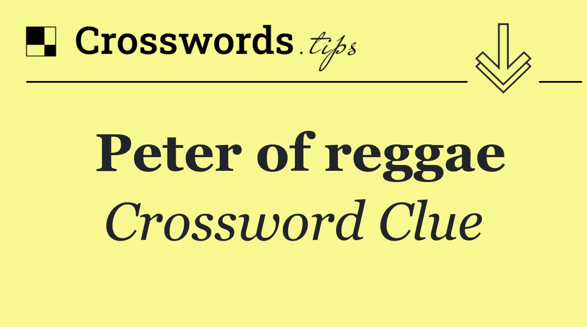Peter of reggae