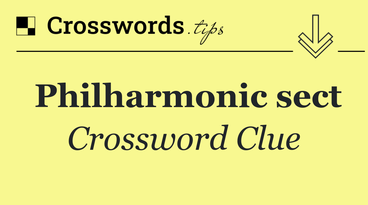 Philharmonic sect