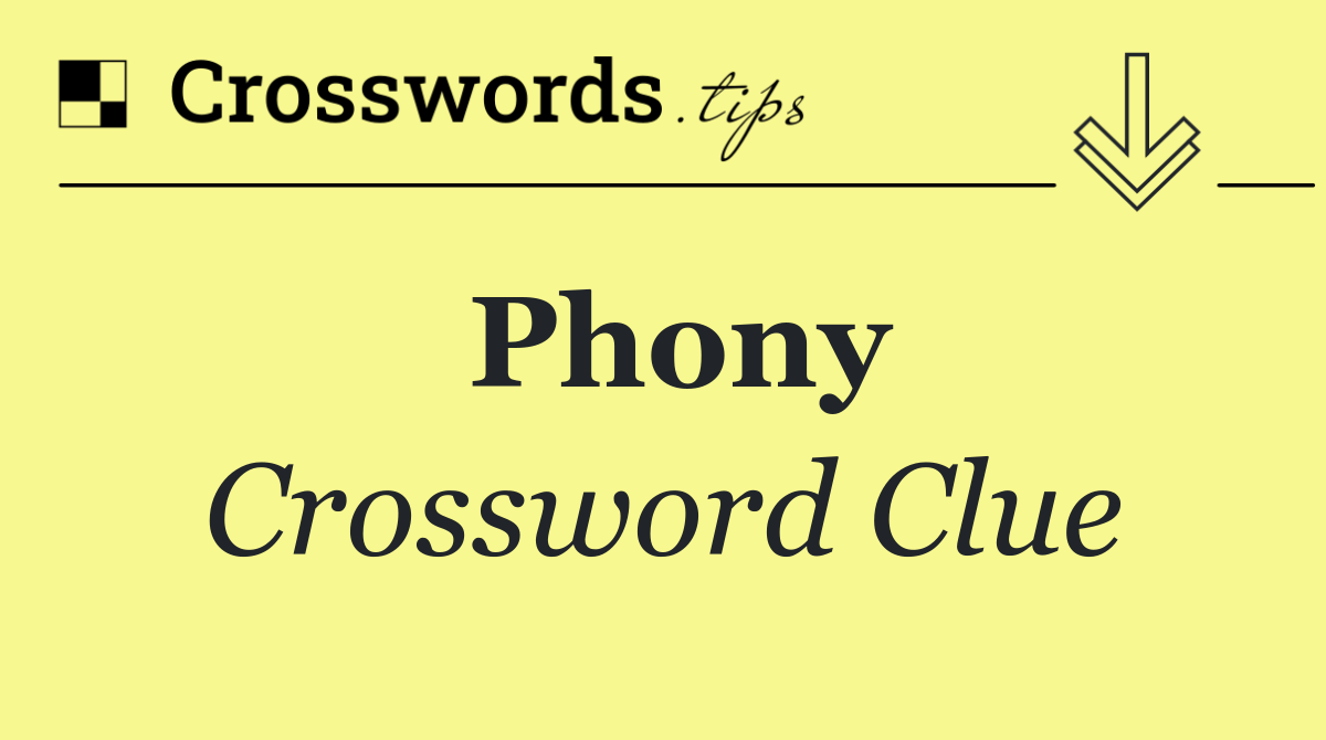 Phony