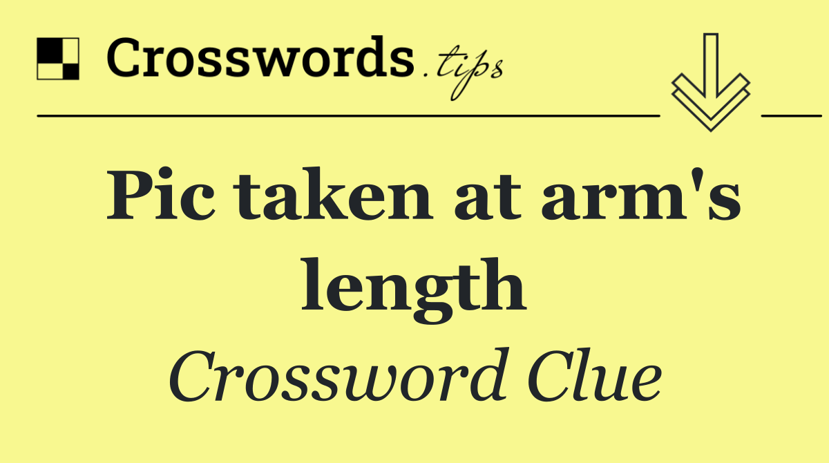 Pic taken at arm's length