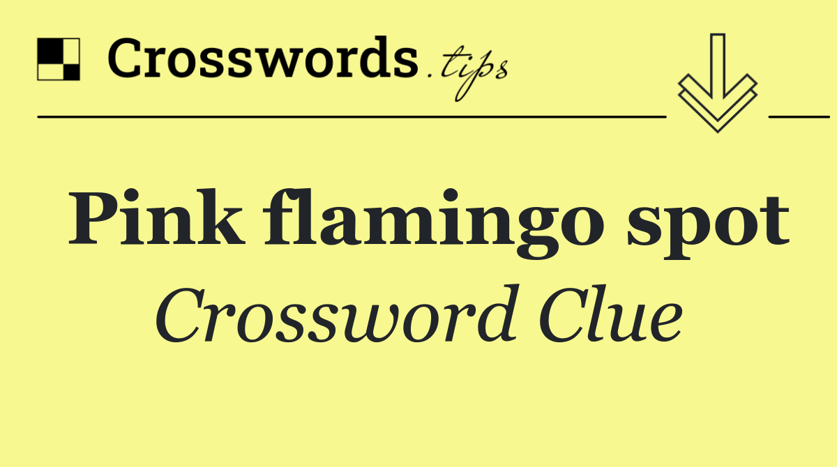 Pink flamingo spot