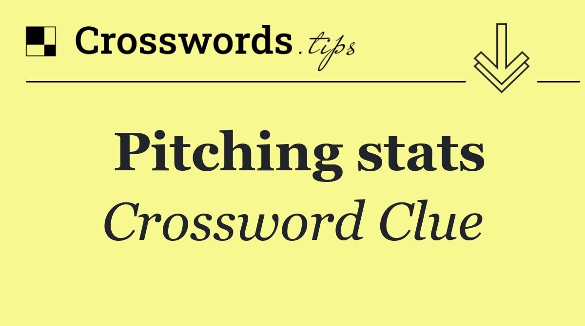 Pitching stats