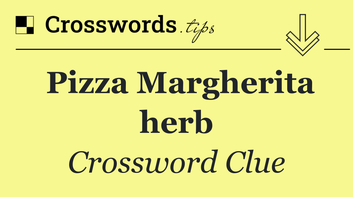 Pizza Margherita herb