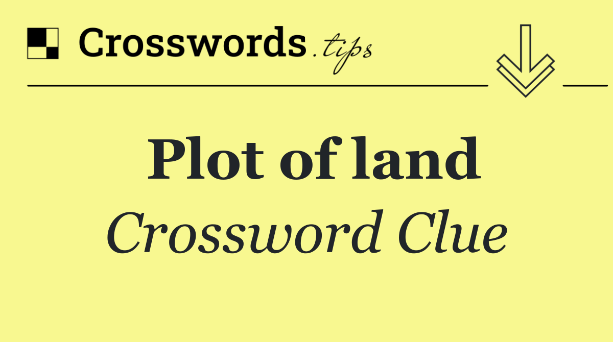 Plot of land