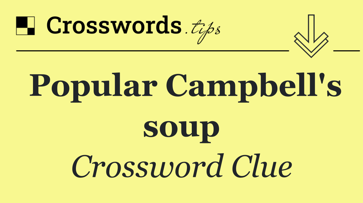 Popular Campbell's soup
