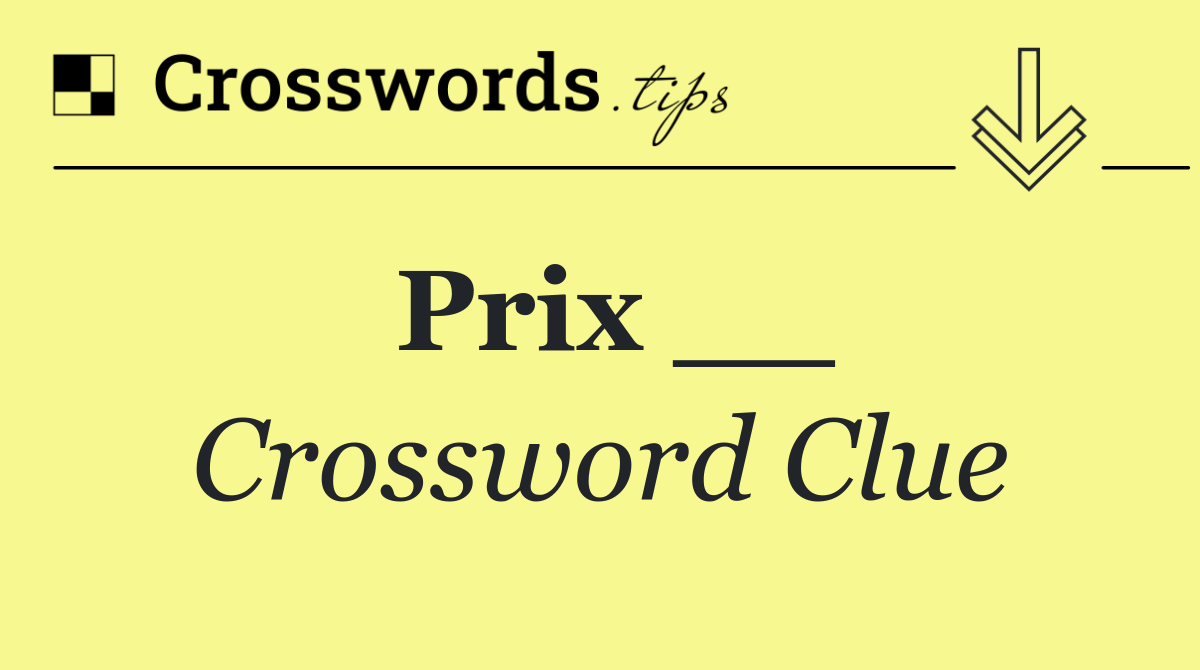Prix __