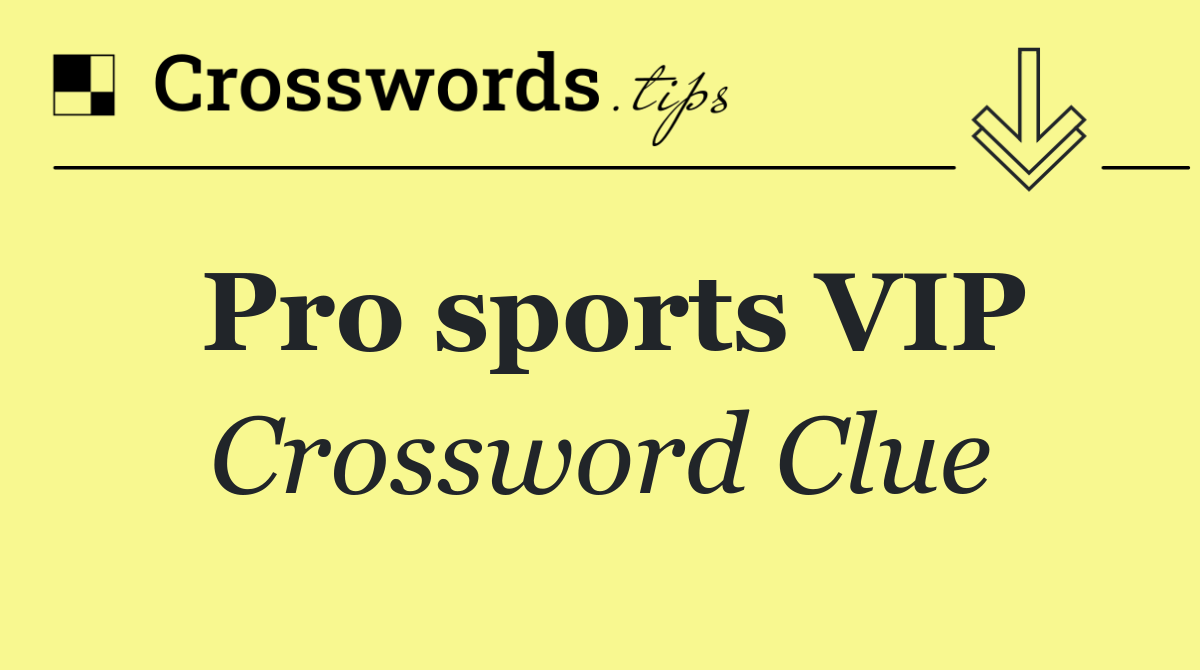 Pro sports VIP