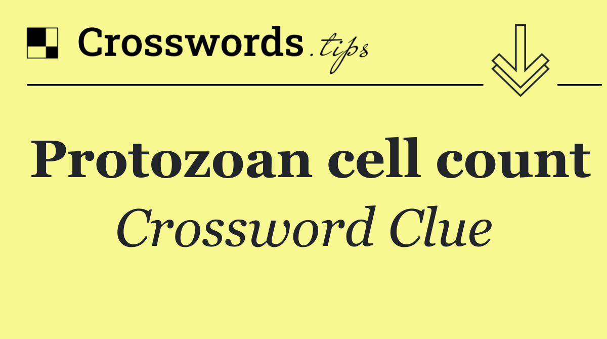 Protozoan cell count