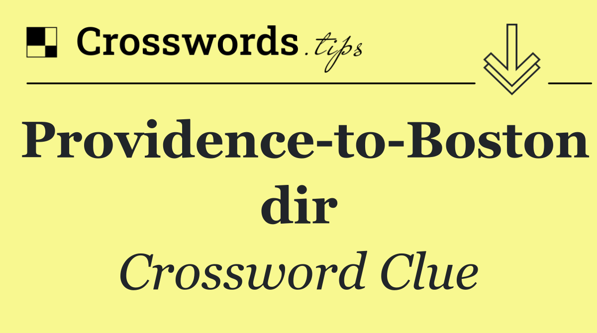 Providence to Boston dir