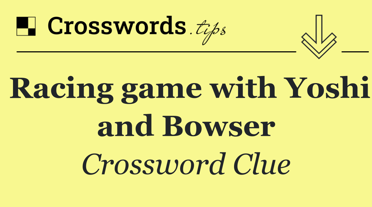 Racing game with Yoshi and Bowser