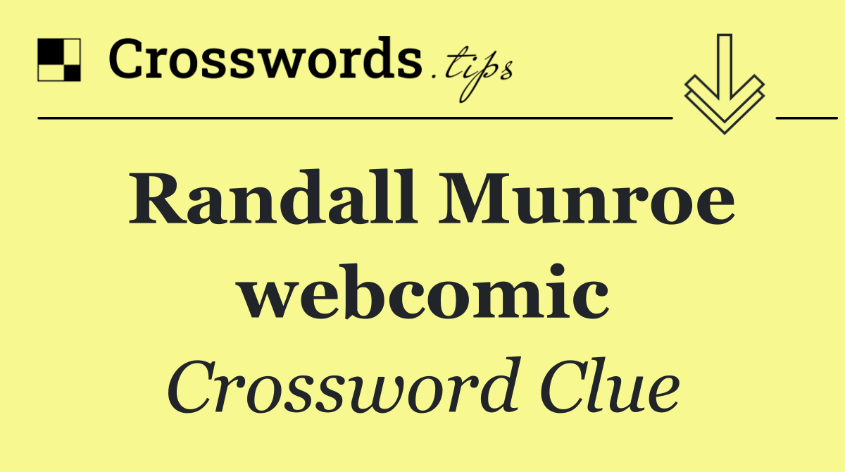 Randall Munroe webcomic