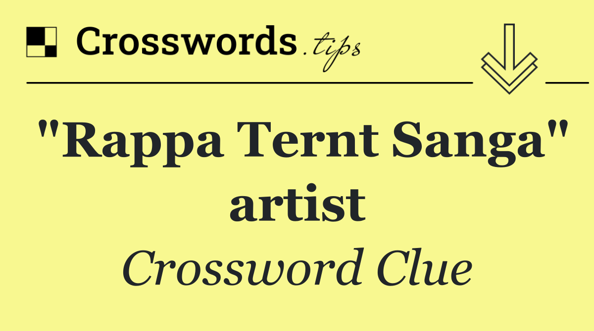 "Rappa Ternt Sanga" artist