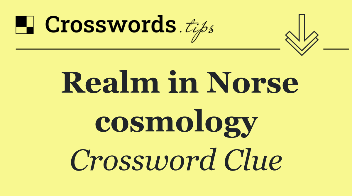 Realm in Norse cosmology