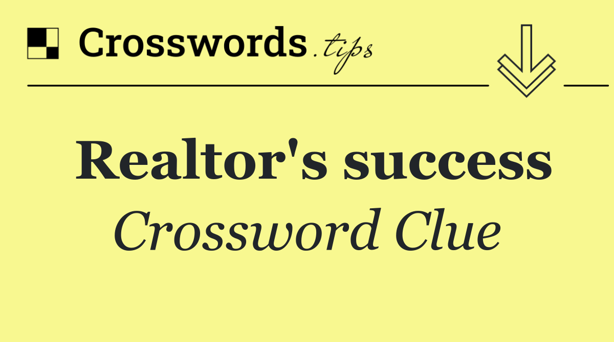 Realtor's success