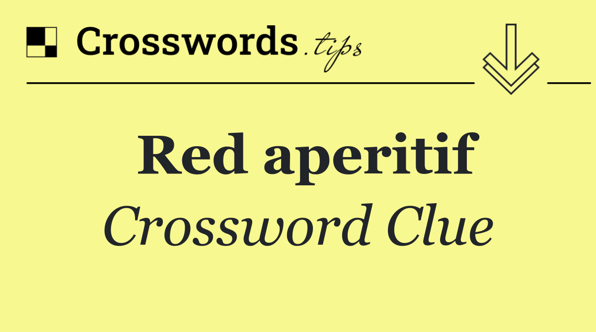 Red aperitif