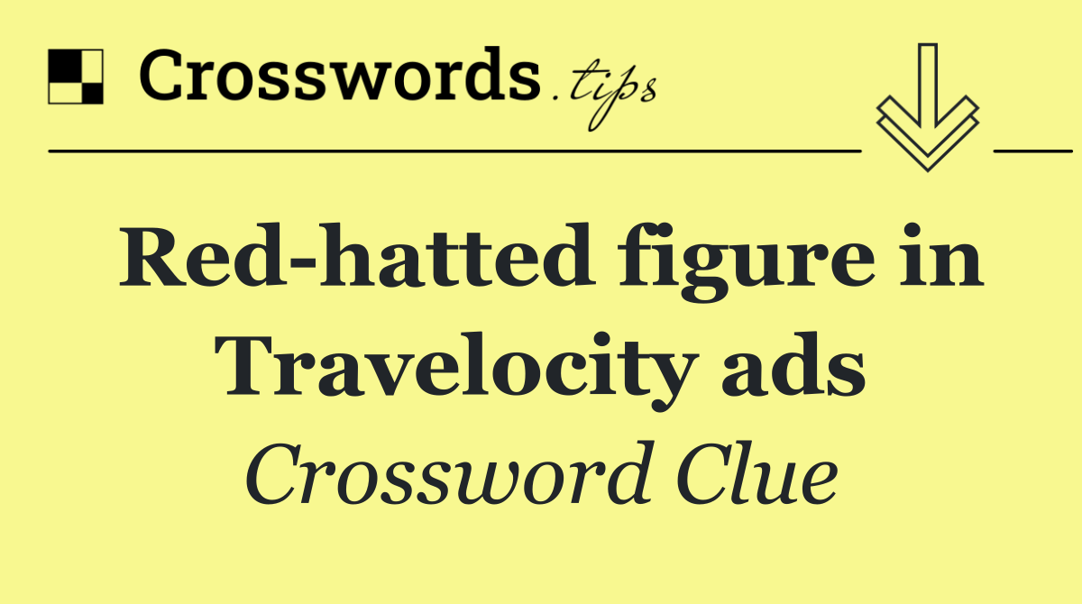 Red hatted figure in Travelocity ads