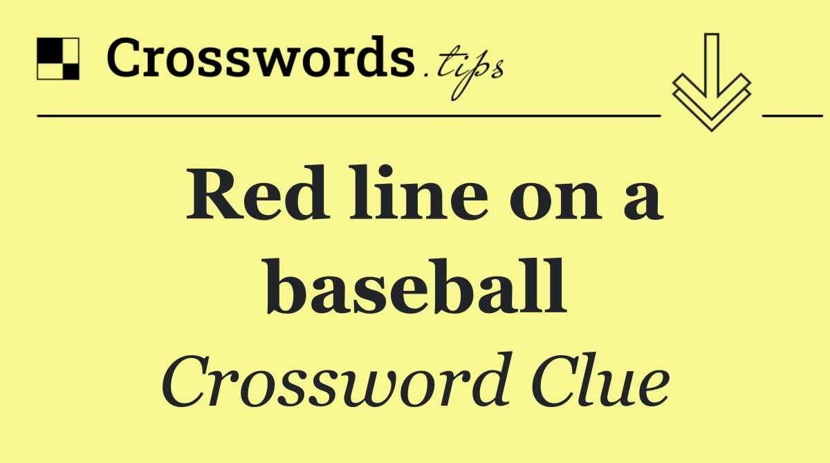 Red line on a baseball