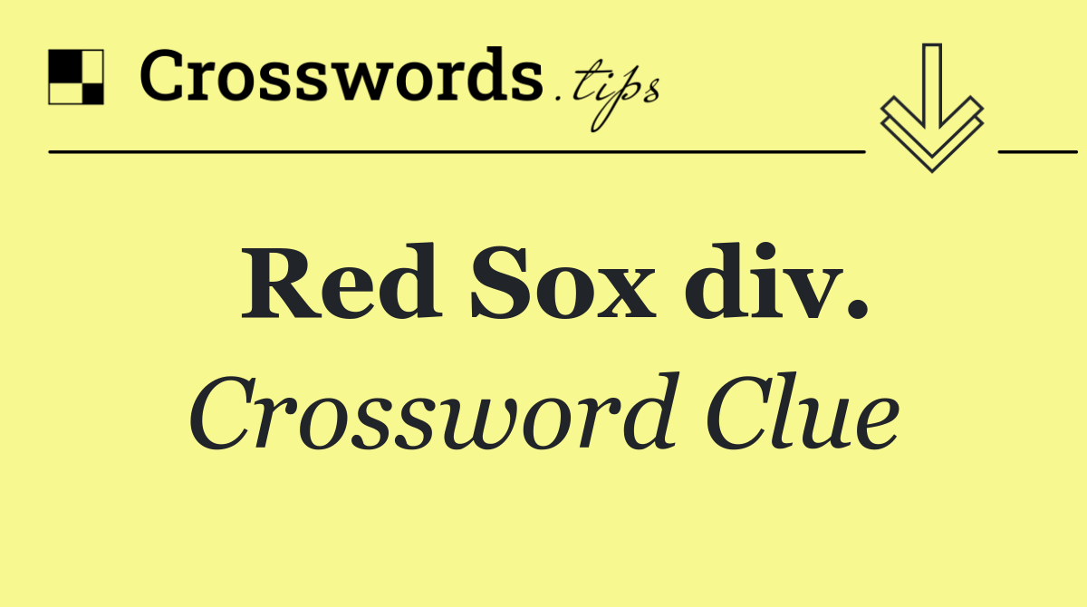 Red Sox div.